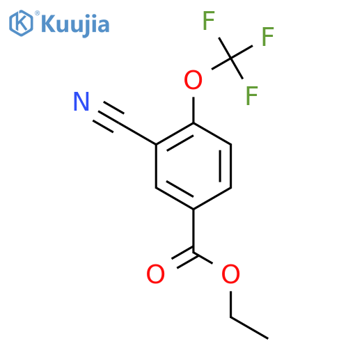 Ethyl 3-cyano-4-(trifluoromethoxy)benzoate structure