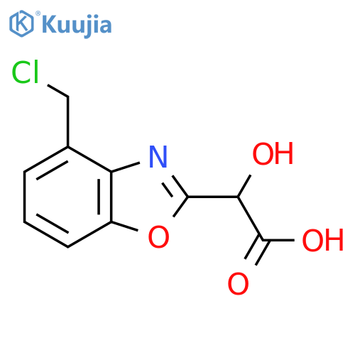 2-(Carboxy(hydroxy)methyl)-4-(chloromethyl)benzo[d]oxazole structure