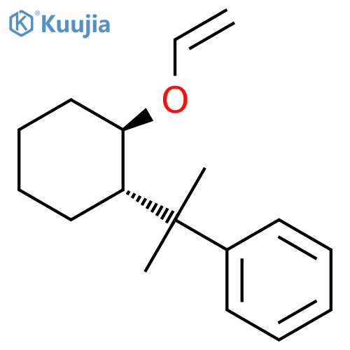 Benzene, [1-[(1S,2R)-2-(ethenyloxy)cyclohexyl]-1-methylethyl]- structure