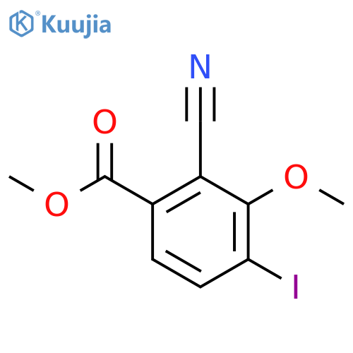 Methyl 2-cyano-4-iodo-3-methoxybenzoate structure