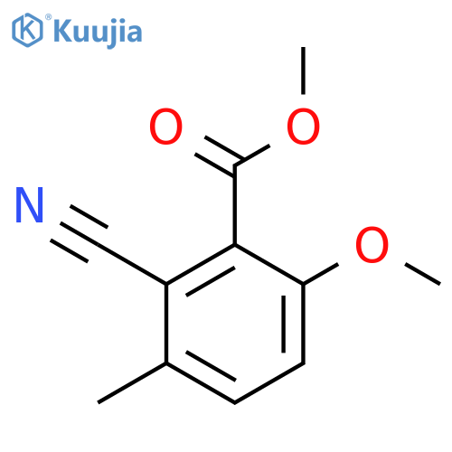 Methyl 2-cyano-6-methoxy-3-methylbenzoate structure