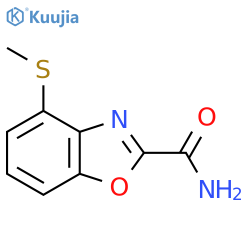 4-(Methylthio)benzo[d]oxazole-2-carboxamide structure
