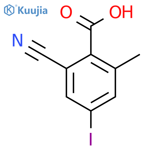 2-Cyano-4-iodo-6-methylbenzoic acid structure