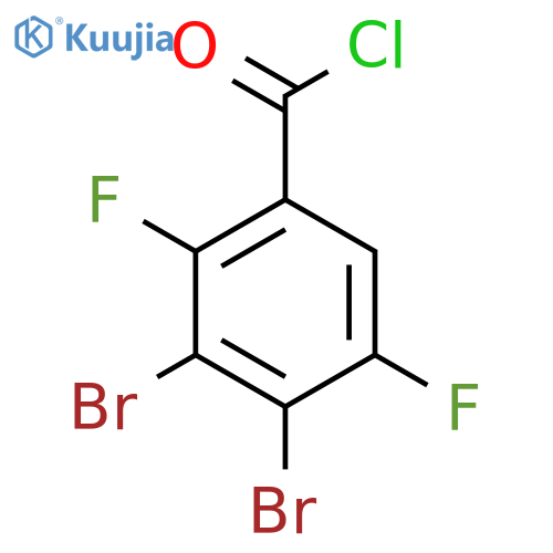 3,4-Dibromo-2,5-difluorobenzoyl chloride structure
