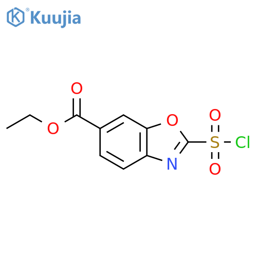 Ethyl 2-(chlorosulfonyl)benzo[d]oxazole-6-carboxylate structure