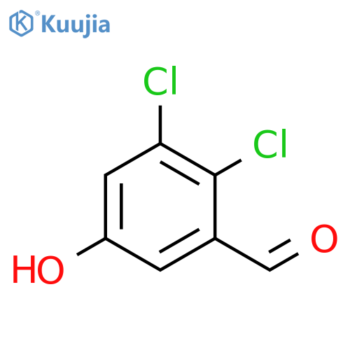 2,3-Dichloro-5-hydroxybenzaldehyde structure