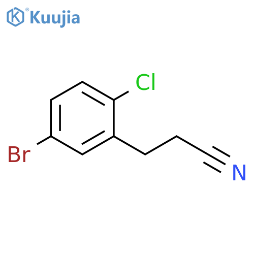 5-Bromo-2-chlorophenylpropanenitrile structure
