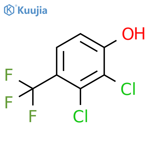 Phenol, 2,3-dichloro-4-(trifluoromethyl)- structure