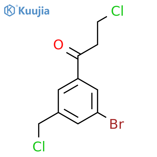1-(3-Bromo-5-(chloromethyl)phenyl)-3-chloropropan-1-one structure