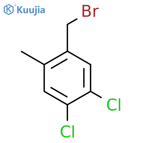 4,5-Dichloro-2-methylbenzyl bromide structure