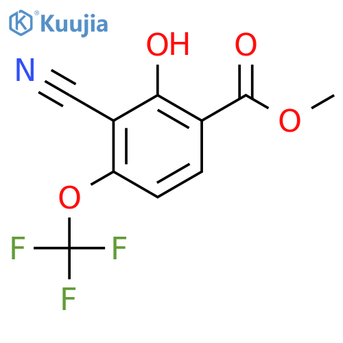 Methyl 3-cyano-2-hydroxy-4-(trifluoromethoxy)benzoate structure