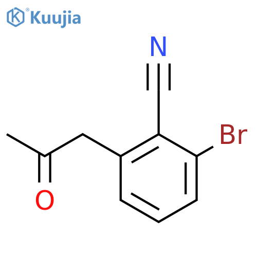 1-(3-Bromo-2-cyanophenyl)propan-2-one structure