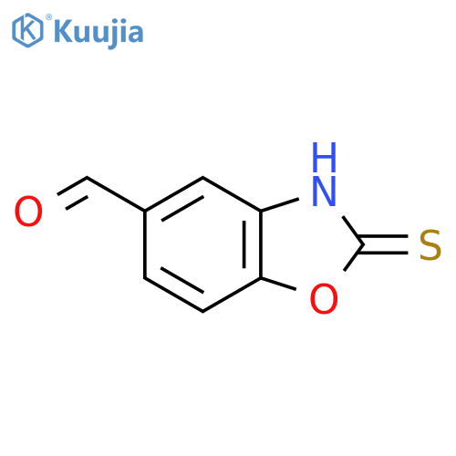 2-Mercaptobenzo[d]oxazole-5-carboxaldehyde structure