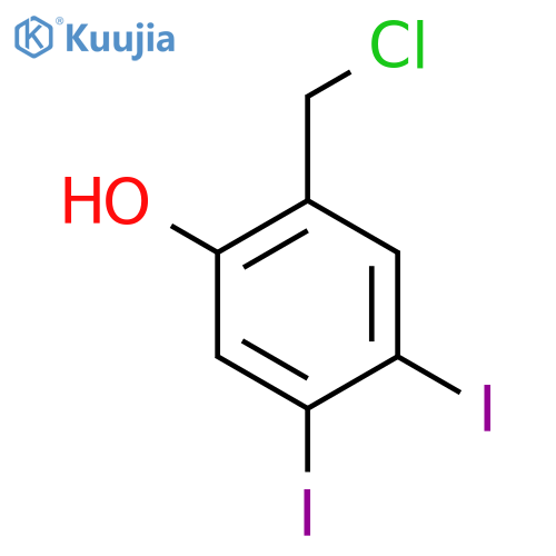 4,5-Diiodo-2-hydroxybenzyl chloride structure