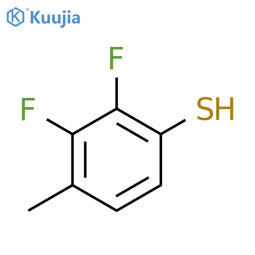 2,3-Difluoro-4-methylbenzenethiol structure