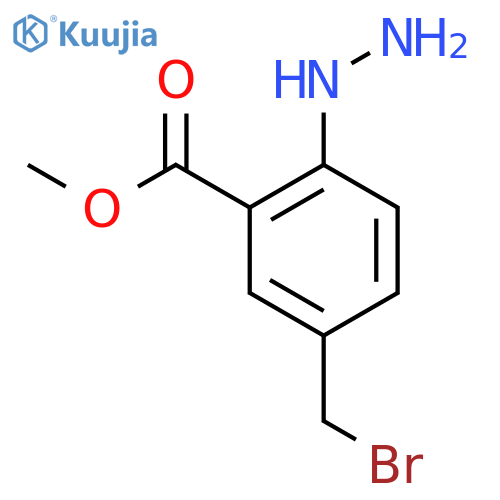 Methyl 5-(bromomethyl)-2-hydrazinylbenzoate structure