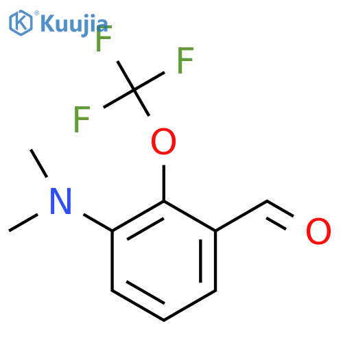 3-Dimethylamino-2-(trifluoromethoxy)benzaldehyde structure