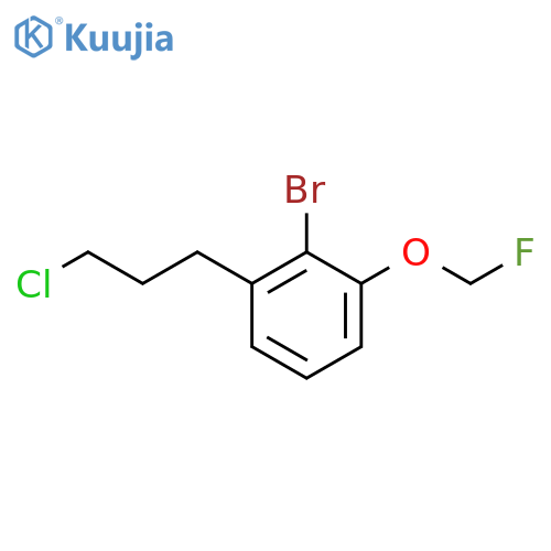1-Bromo-2-(3-chloropropyl)-6-(fluoromethoxy)benzene structure