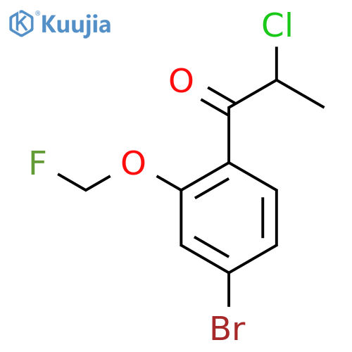 1-(4-Bromo-2-(fluoromethoxy)phenyl)-2-chloropropan-1-one structure