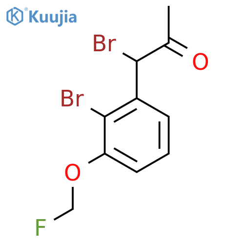 1-Bromo-1-(2-bromo-3-(fluoromethoxy)phenyl)propan-2-one structure