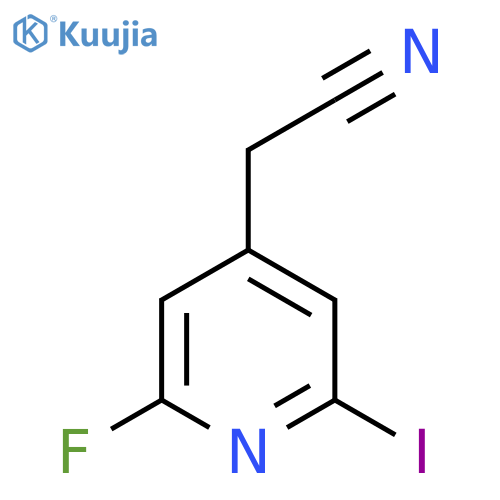 2-Fluoro-6-iodopyridine-4-acetonitrile structure