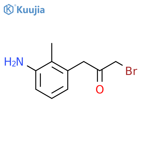 1-(3-Amino-2-methylphenyl)-3-bromopropan-2-one structure