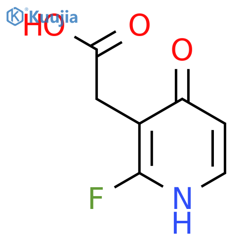 2-Fluoro-4-hydroxypyridine-3-acetic acid structure