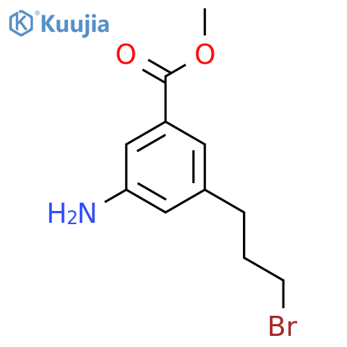 Methyl 3-amino-5-(3-bromopropyl)benzoate structure