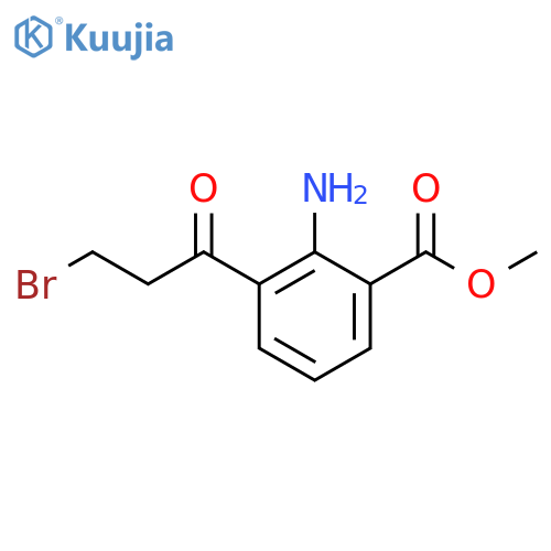 Methyl 2-amino-3-(3-bromopropanoyl)benzoate structure