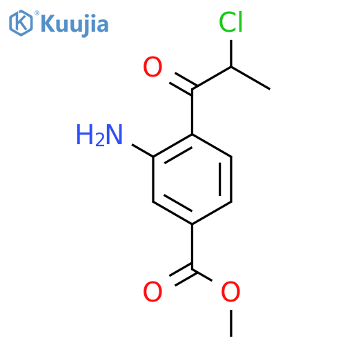 Methyl 3-amino-4-(2-chloropropanoyl)benzoate structure