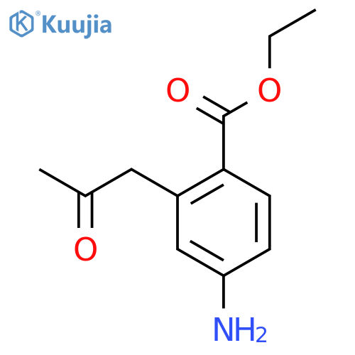Ethyl 4-amino-2-(2-oxopropyl)benzoate structure