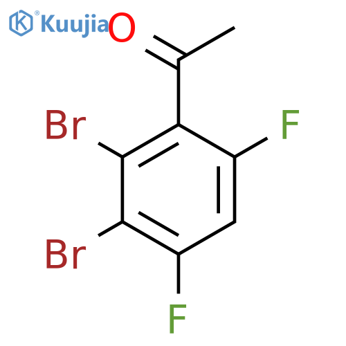 2',3'-Dibromo-4',6'-difluoroacetophenone structure