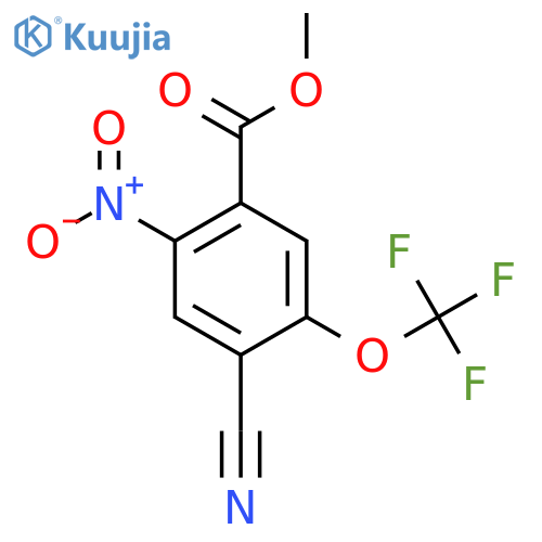 Methyl 4-cyano-2-nitro-5-(trifluoromethoxy)benzoate structure