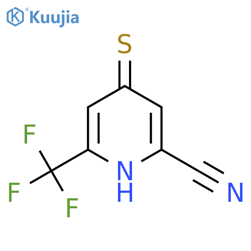 4-Mercapto-6-(trifluoromethyl)picolinonitrile structure