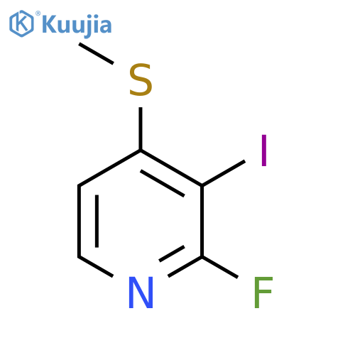 2-Fluoro-3-iodo-4-(methylthio)pyridine structure