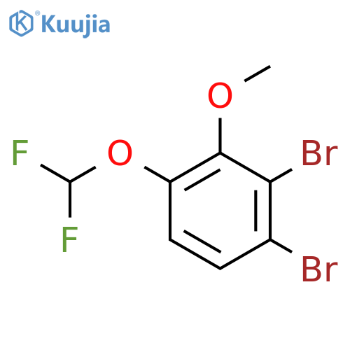 2,3-Dibromo-6-(difluoromethoxy)anisole structure