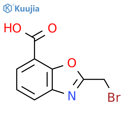 2-(Bromomethyl)benzo[d]oxazole-7-carboxylic acid structure