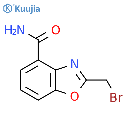 2-(Bromomethyl)benzo[d]oxazole-4-carboxamide structure
