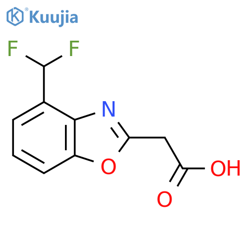 2-(4-(Difluoromethyl)benzo[d]oxazol-2-yl)acetic acid structure