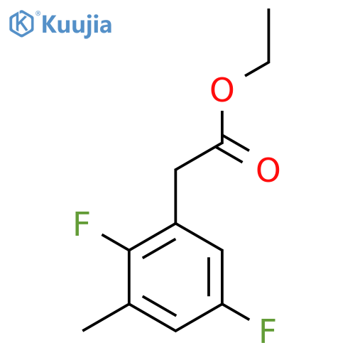 Ethyl 2,5-difluoro-3-methylphenylacetate structure