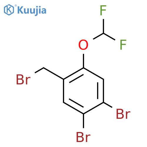 4,5-Dibromo-2-(difluoromethoxy)benzyl bromide structure