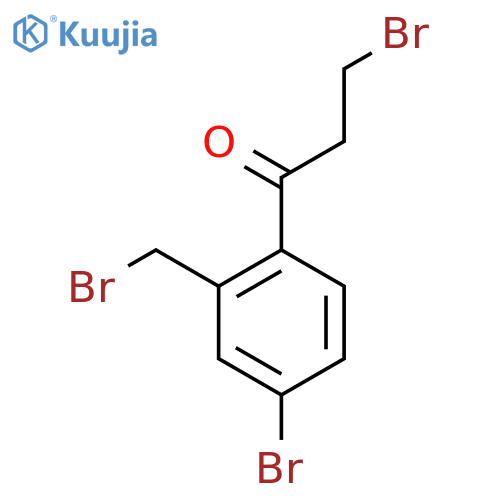 3-Bromo-1-(4-bromo-2-(bromomethyl)phenyl)propan-1-one structure