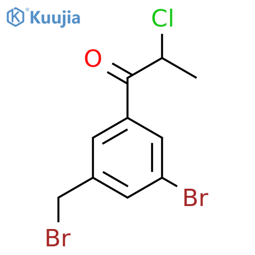 1-(3-Bromo-5-(bromomethyl)phenyl)-2-chloropropan-1-one structure