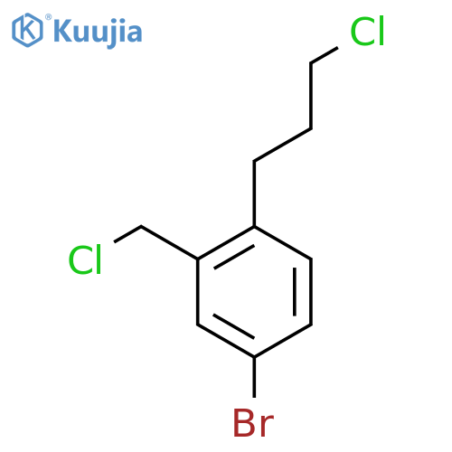 5-Bromo-2-(3-chloropropyl)benzyl chloride structure
