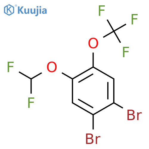 1,2-Dibromo-4-difluoromethoxy-5-(trifluoromethoxy)benzene structure