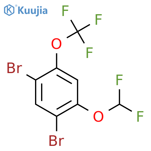 1,5-Dibromo-2-difluoromethoxy-4-(trifluoromethoxy)benzene structure