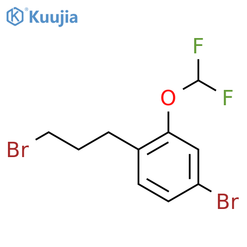 5-Bromo-2-(3-bromopropyl)(difluoromethoxy)benzene structure