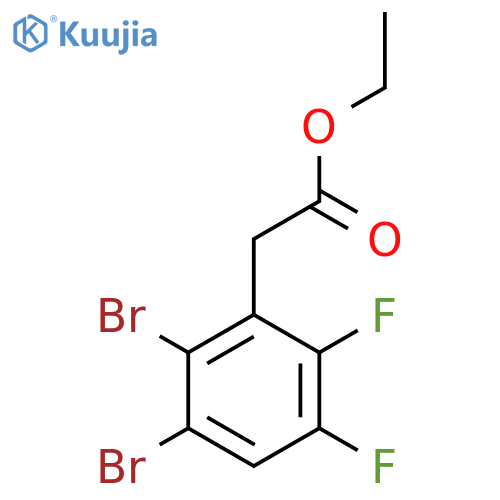Ethyl 2,3-dibromo-5,6-difluorophenylacetate structure