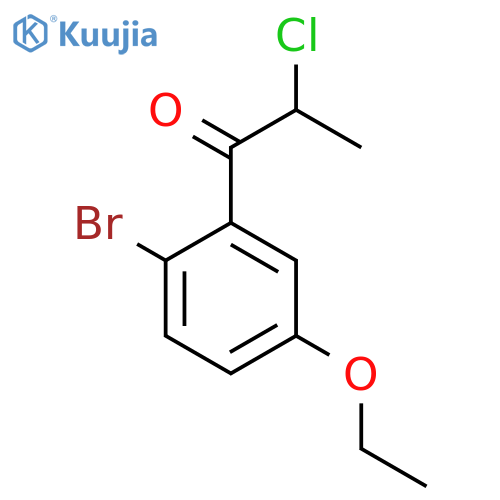 1-(2-Bromo-5-ethoxyphenyl)-2-chloropropan-1-one structure