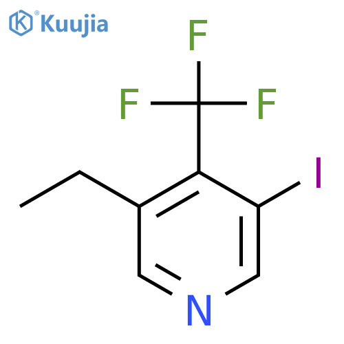 3-Ethyl-5-iodo-4-(trifluoromethyl)pyridine structure